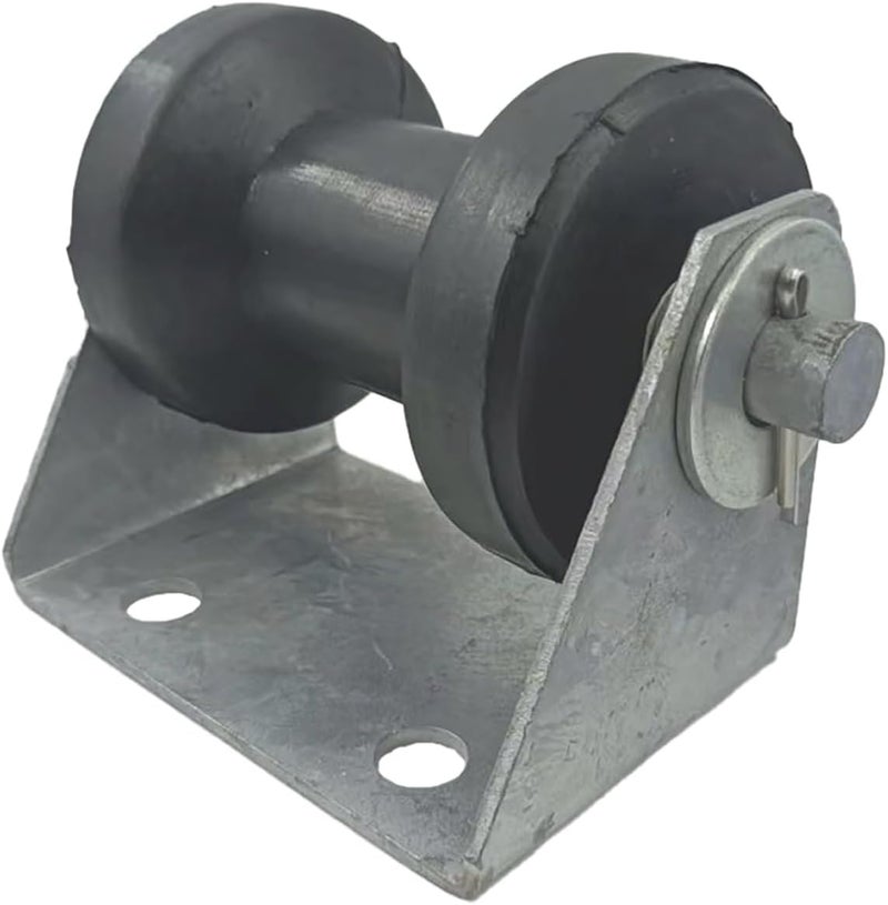 Wonwopn 4" Boat Trailer Spool Stationary Keel Roller Bracket Assembly for 2" Trailer Tongue Frame - Image 3
